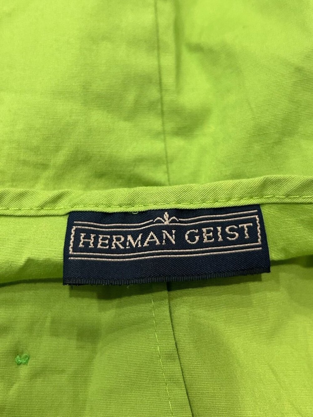 Herman Geist Womens Lightweight Green Halter Button Up Collar Top Retro Chic - Picture 5 of 8